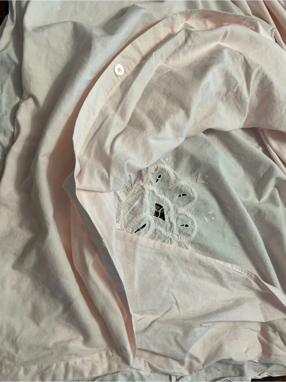 Vintage Battenburg Embroidered Duvet